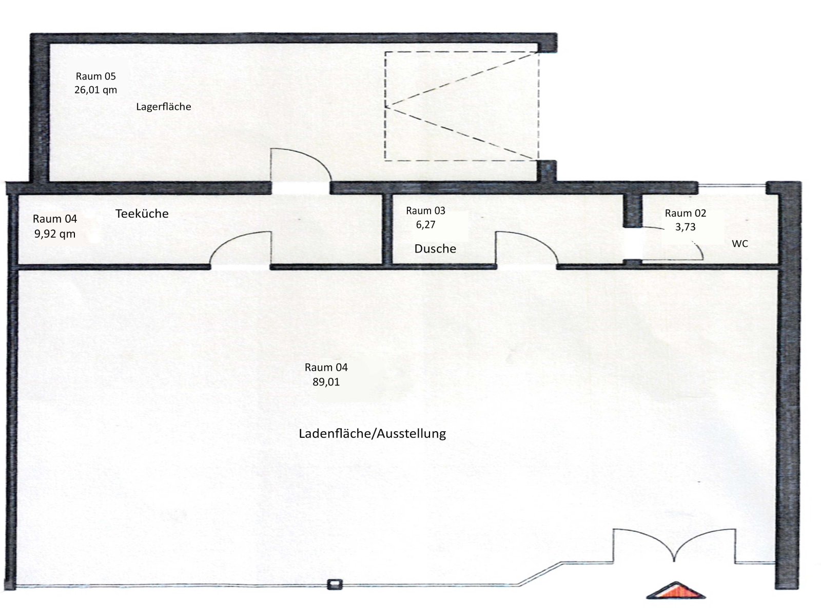 **vermietet** Gewerbefläche mit vielfältigen Nutzungsmöglichkeiten