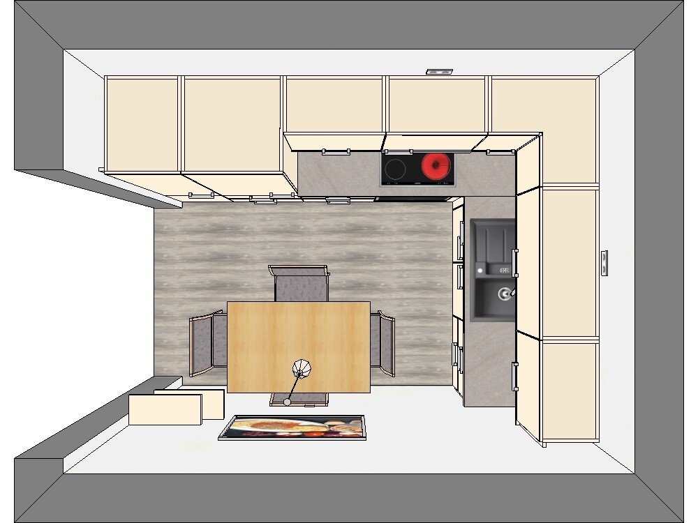 **vermietet** Barrierefreie 2-Zimmer Single-Wohnung mit großem Balkon, Fahrstuhl, Einbauküche und Stellplatz