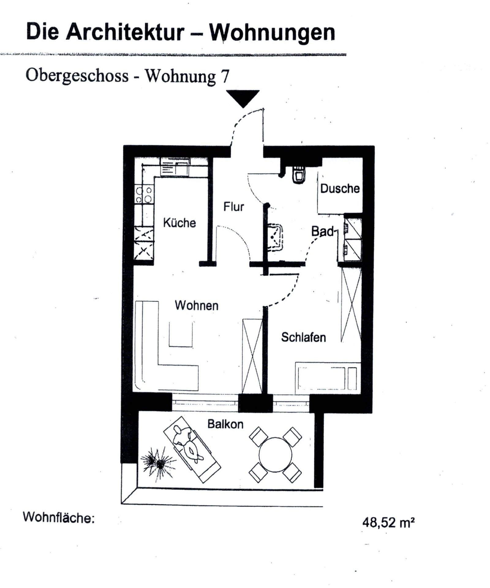 **vermietet** Barrierefreie 2-Zimmer Single-Wohnung mit großem Balkon, Fahrstuhl, Einbauküche und Stellplatz