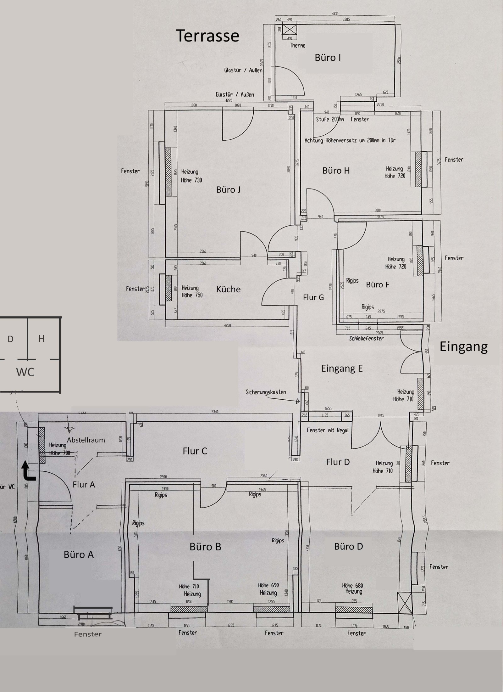 ***vermietet***Gewerbefläche ideal für Büro - Kanzlei - Praxis - Studio - Pflegedienst