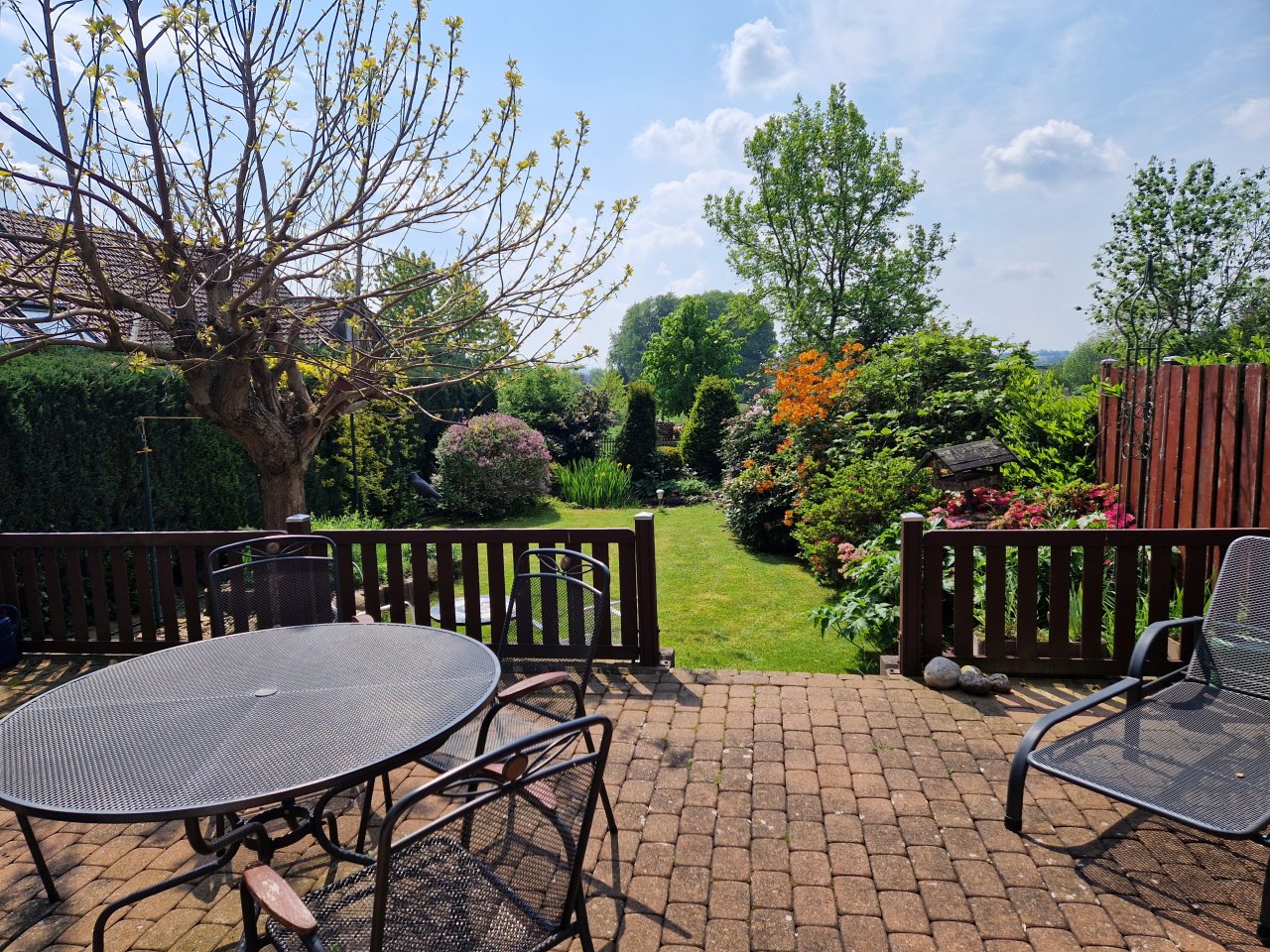 Terrasse Blick in den Garten Terrasse Blick in den Garten