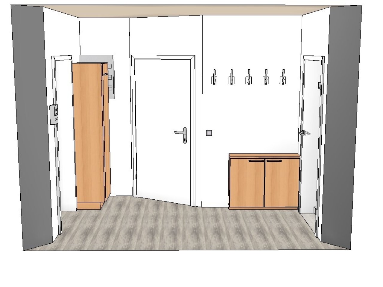Wohnung - Flur Ansicht 1 Wohnung - Flur Ansicht 1