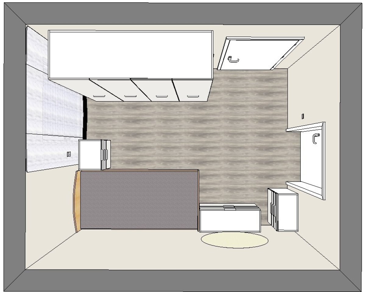 Wohnung - Schlafzimmer Ansicht 2 Wohnung - Schlafzimmer Ansicht 2