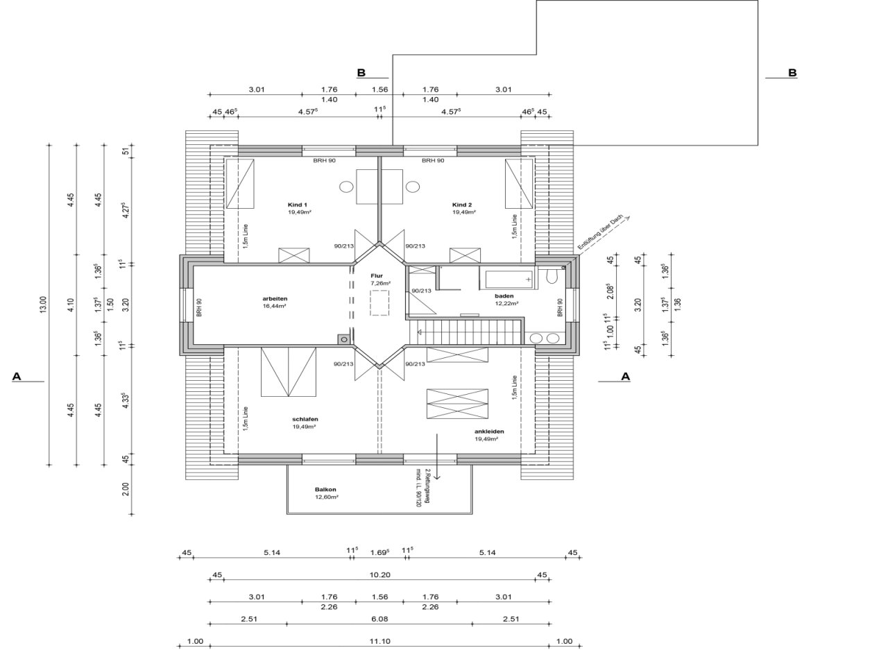 1 Obergeschoss 1 Obergeschoss