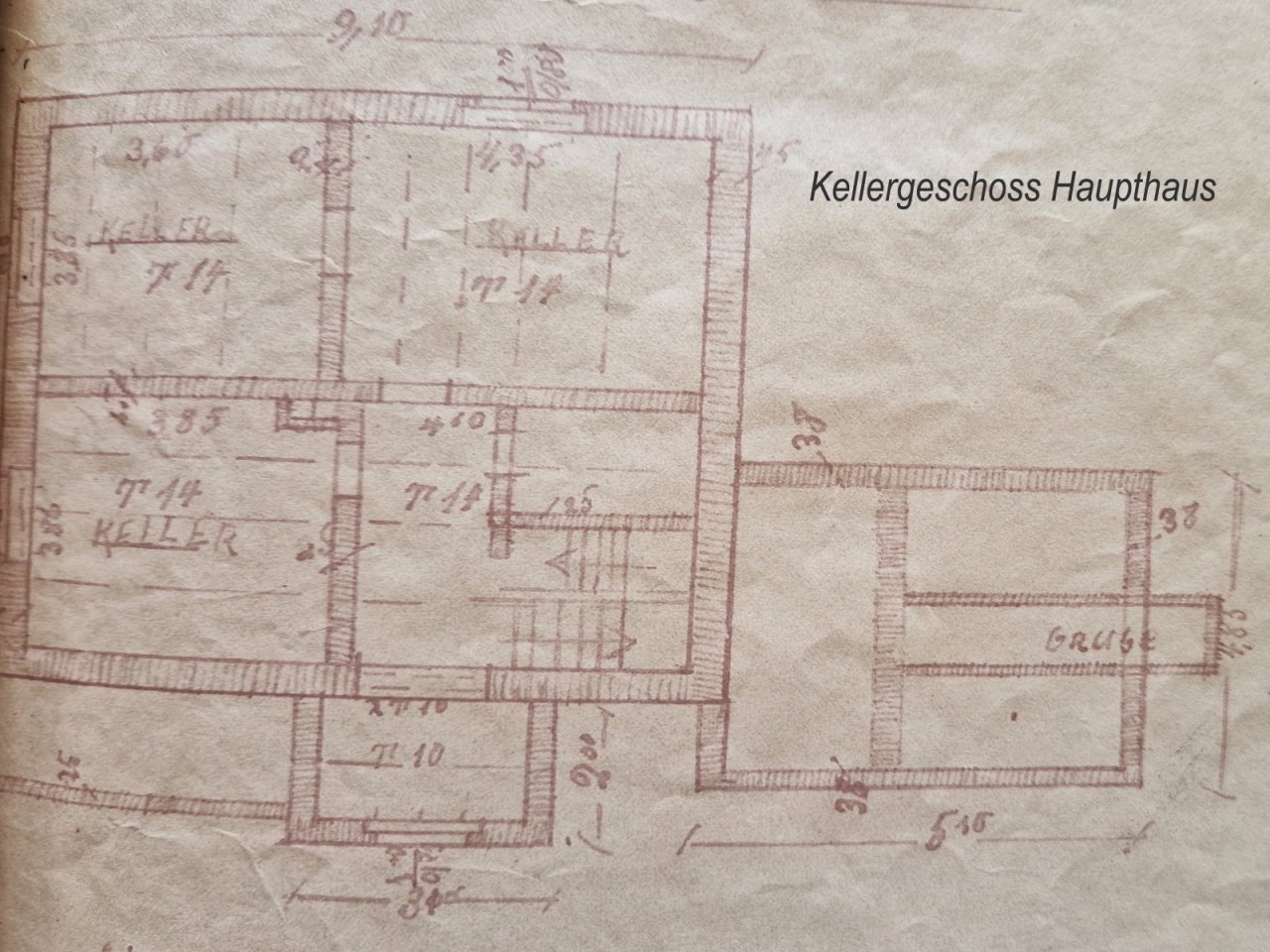 Grundriss KG Haupthaus Grundriss KG Haupthaus