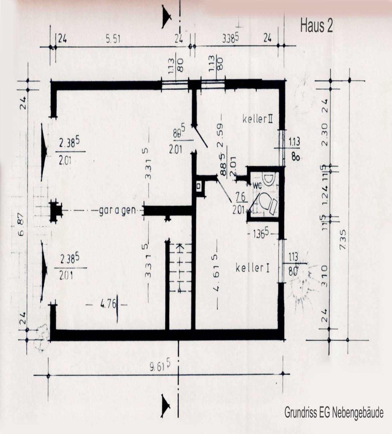 Grundriss Nebengebäude EG Grundriss Nebengebäude EG