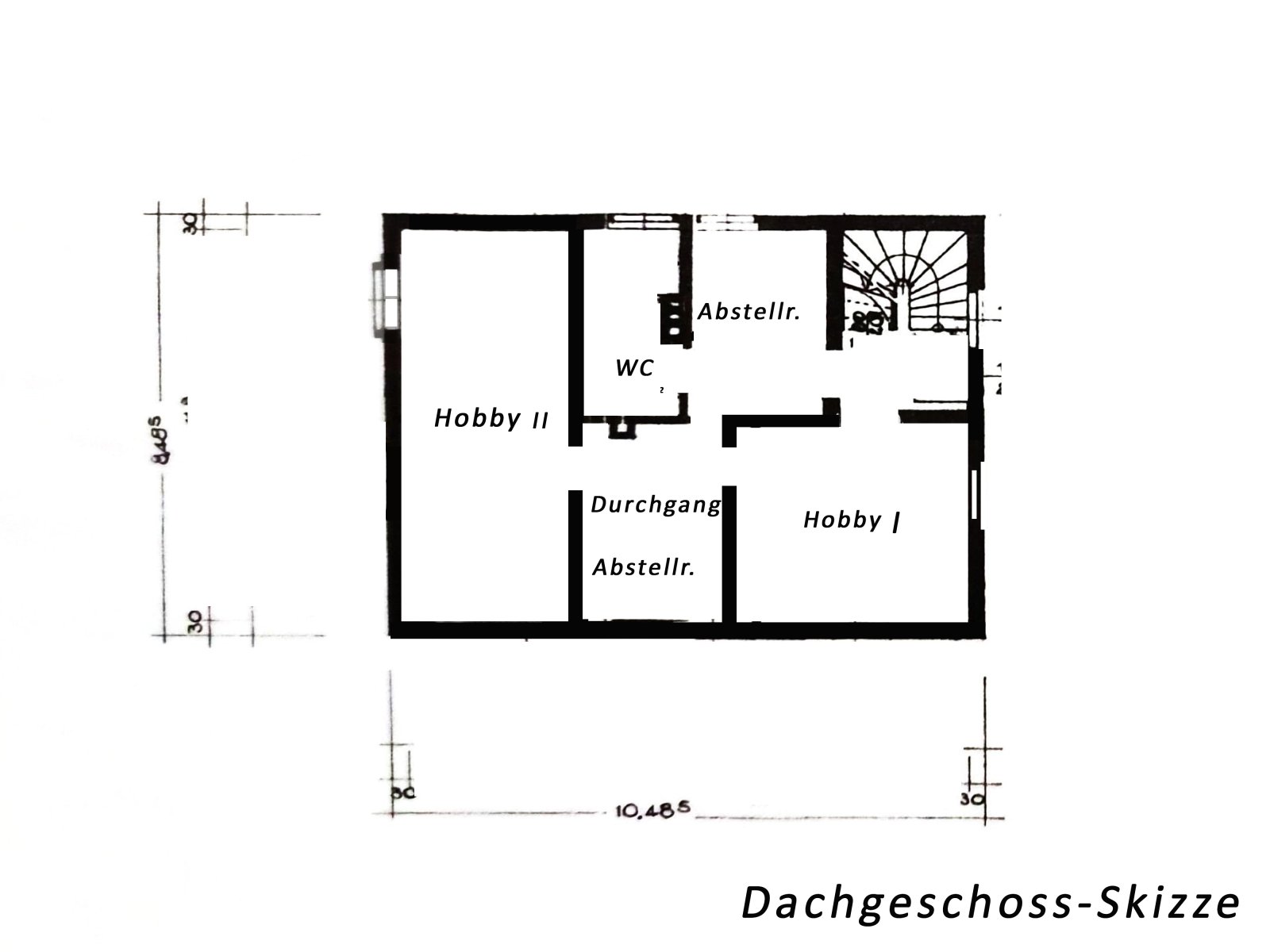 Grundriss - Skizze DG Grundriss - Skizze DG