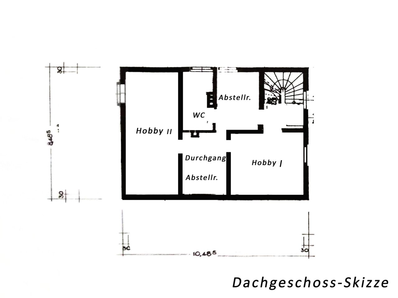 Grundriss - Skizze DG Grundriss - Skizze DG
