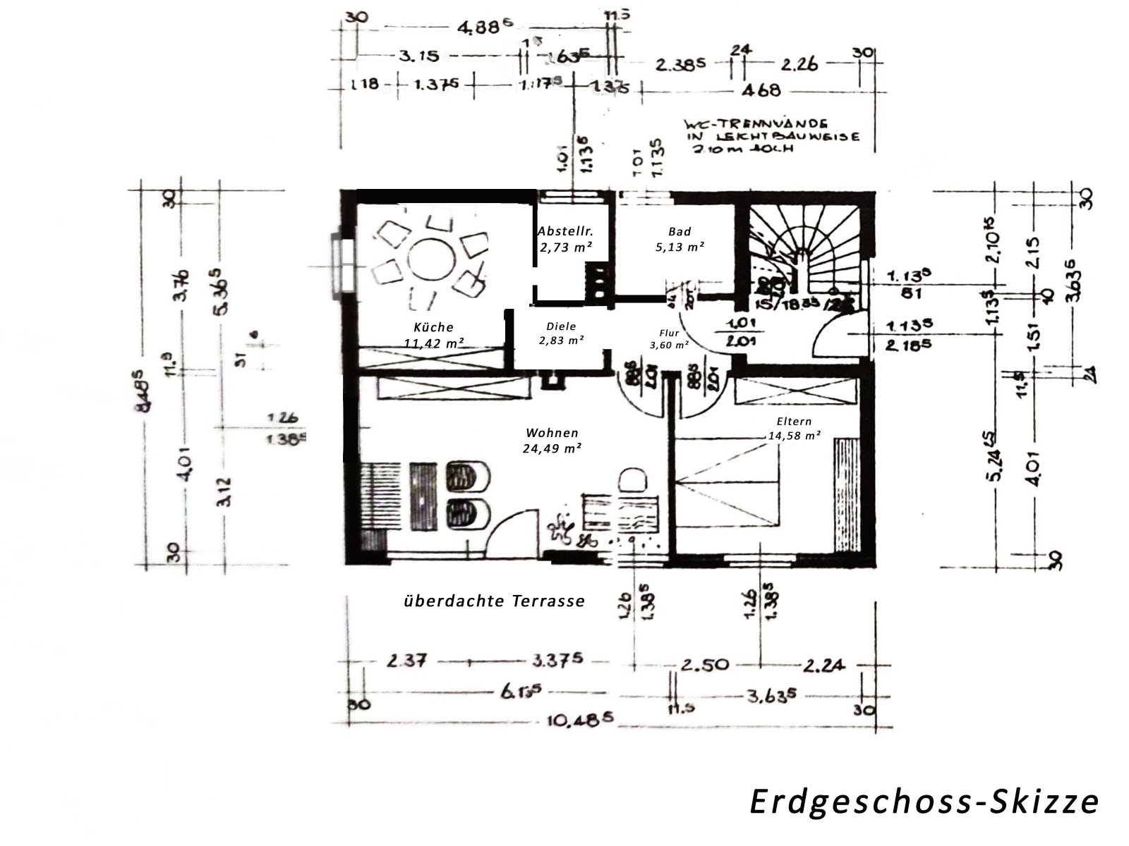 Grundriss-Skizze EG Grundriss-Skizze EG
