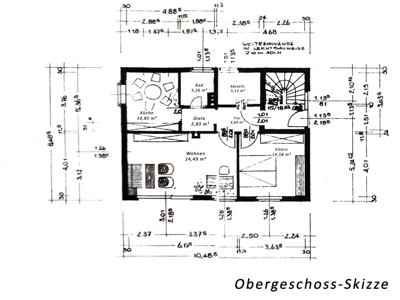 Grundriss - Skizze OG Grundriss - Skizze OG